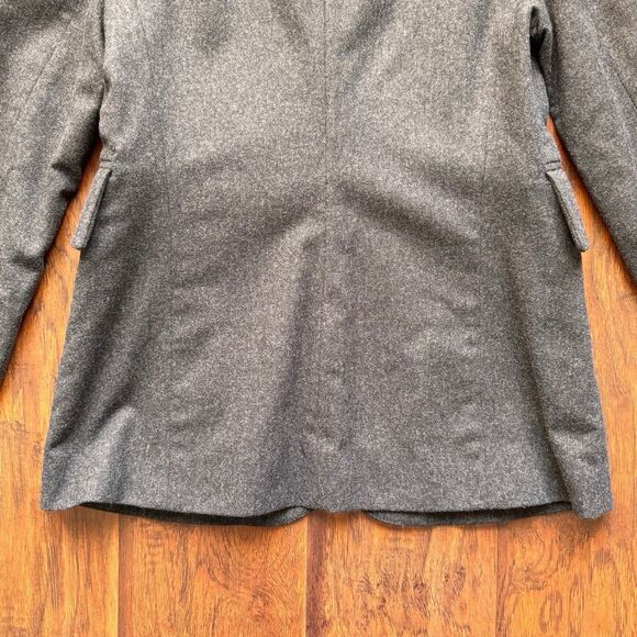 Banana Republic Blazer Women’s Sz 4 Made In Italy Grey Wool Blend Quiet Luxury - Picture 16 of 16